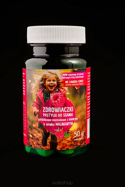 PASTYLKI DO SSANIA ZDROWIACZKI O SMAKU MALINOWYM DLA DZIECI